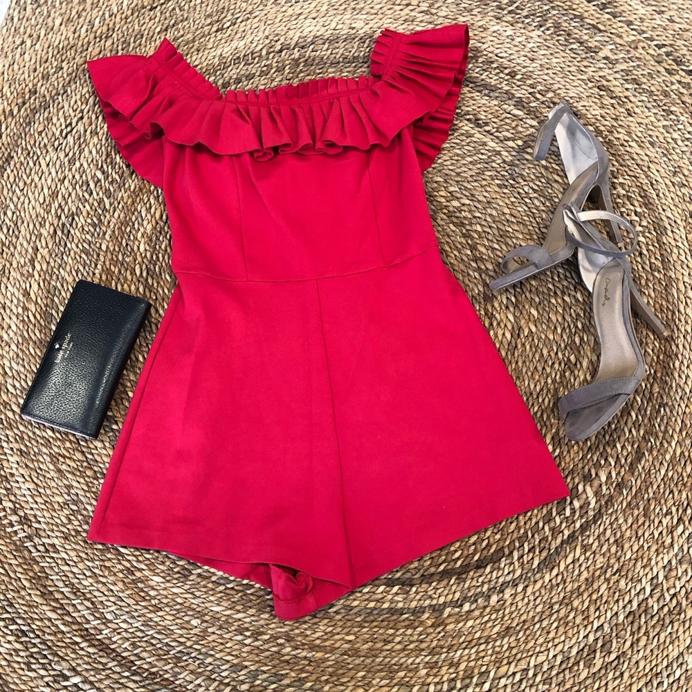Urban Outfitter Red Romper